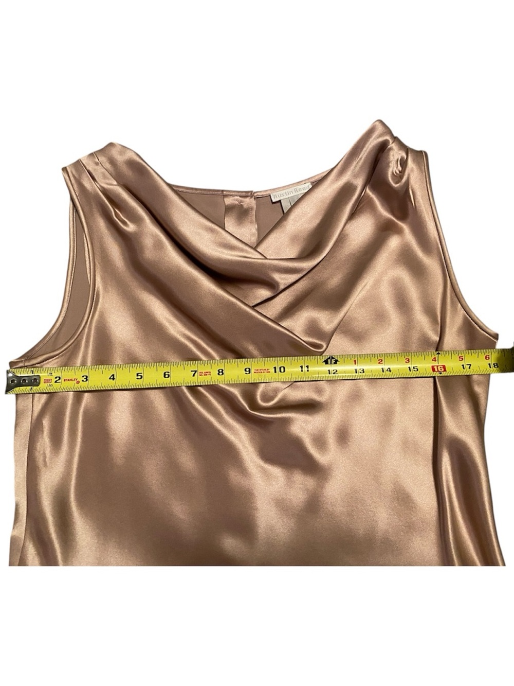 Austin Reed Women's Silk Cowl Neck Blouse, Size 8, 100% Silk - Picture 5 of 6